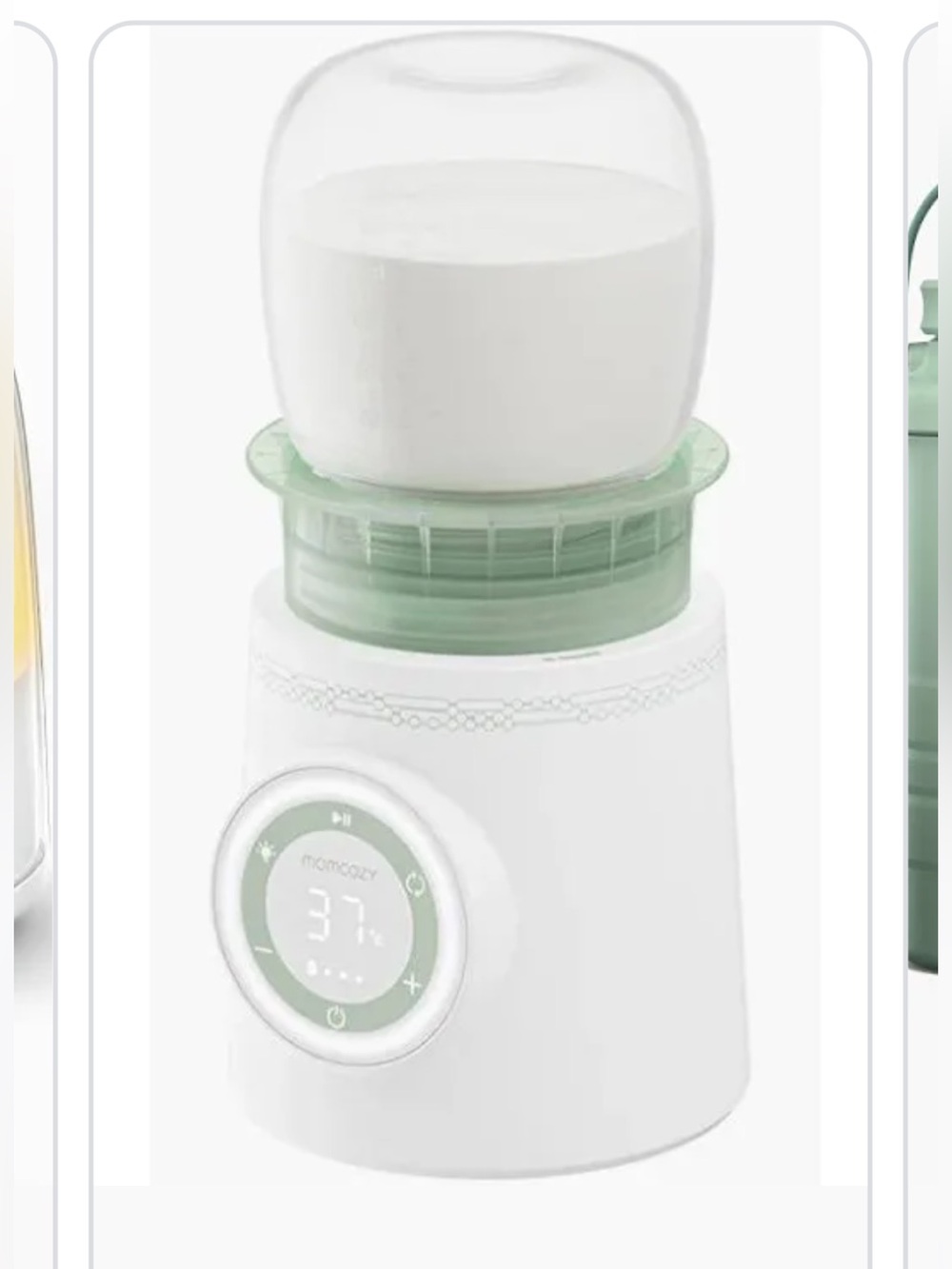 Momcozy Portable Bottle Warmer in Mint Green